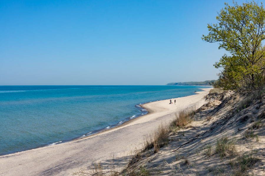 The views of Lake Michigan and the sand dunes are popular beach and hiking attractions. File photo: Photos By Larissa B, Shutter Stock, licensed.