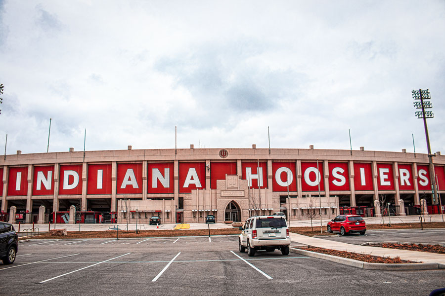 Hoosier stadium in Bloomington Indiana. Indiana is known as the “Hoosier State,” and anyone born in Indiana or who is a resident at the time is considered to be a Hoosier. File photo: Vineyard Perspective, Shutter Stock, licensed.